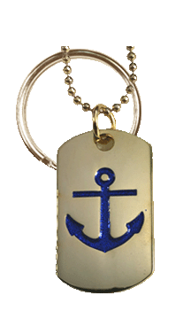 Mini Gold Navy Blue Achor