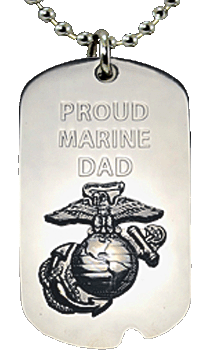 Stainless Steel Marine Proud Dad