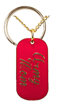 Army Pink Mom Ladies Dog Tag