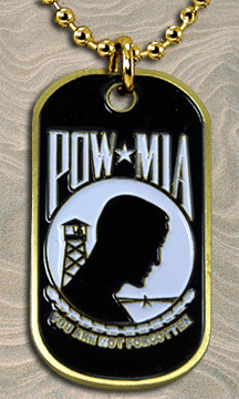 POW MIA Dog Tag