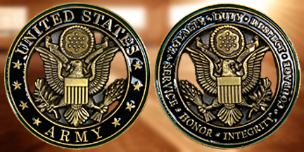 Army Core Value Challenge Coin