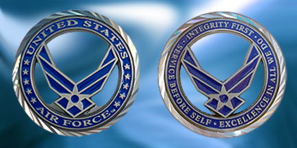 Air Force Core Value Challenger Coin