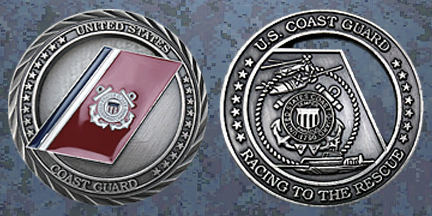 Coast Guard Racing Military Coin