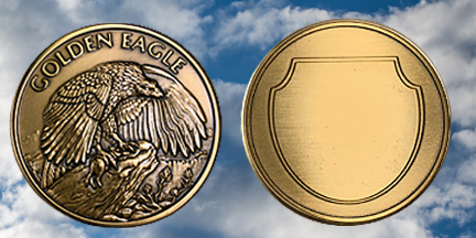 Golden Eagle Challenge Coin