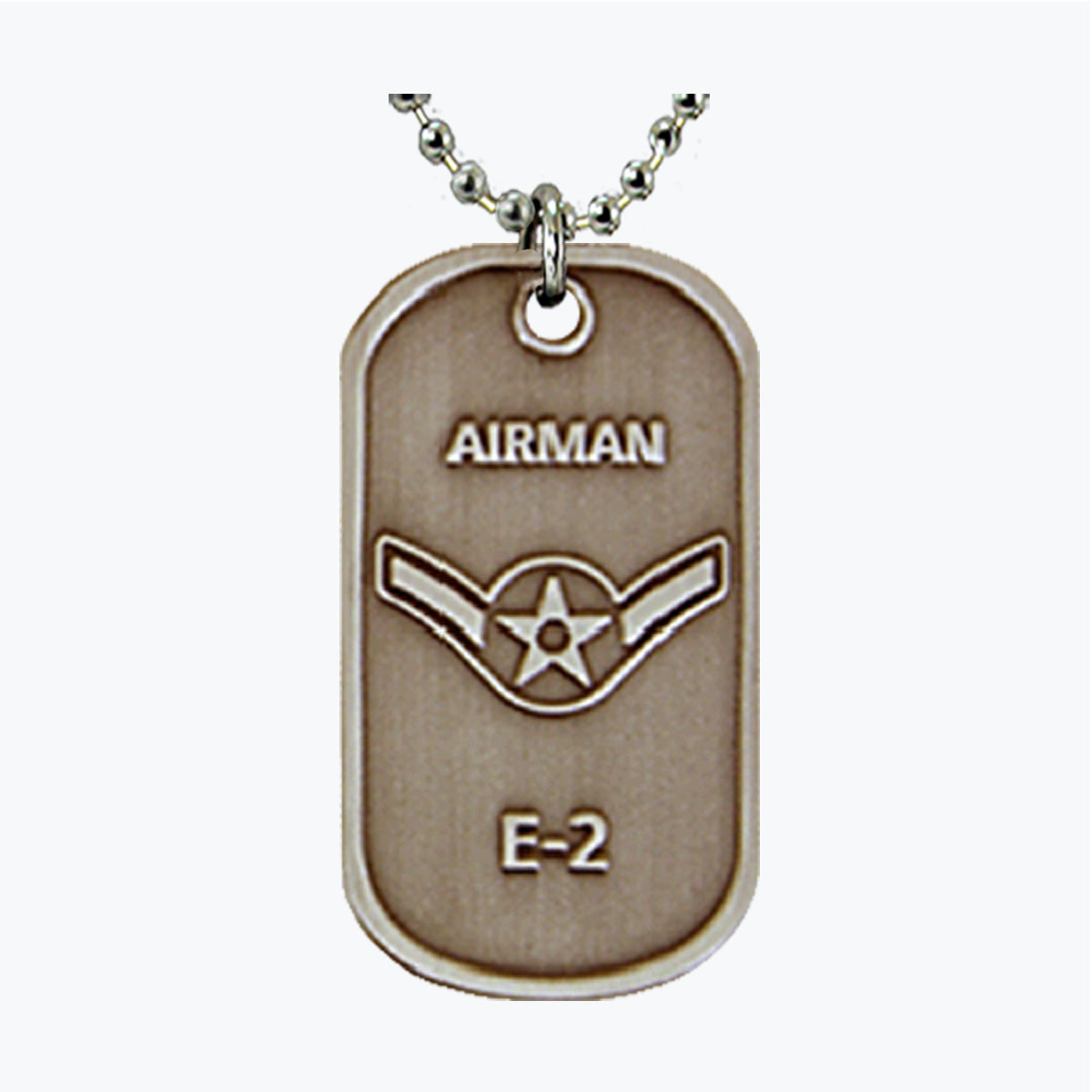 Air Force Airman E2 Dog Tag