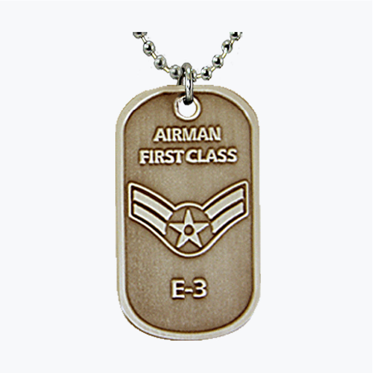 Air Force Airman First Class E3 Dog Tag