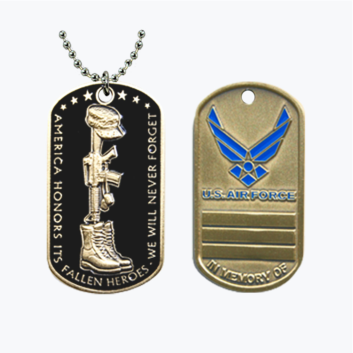 Air Force Fallen Hero Dog Tag