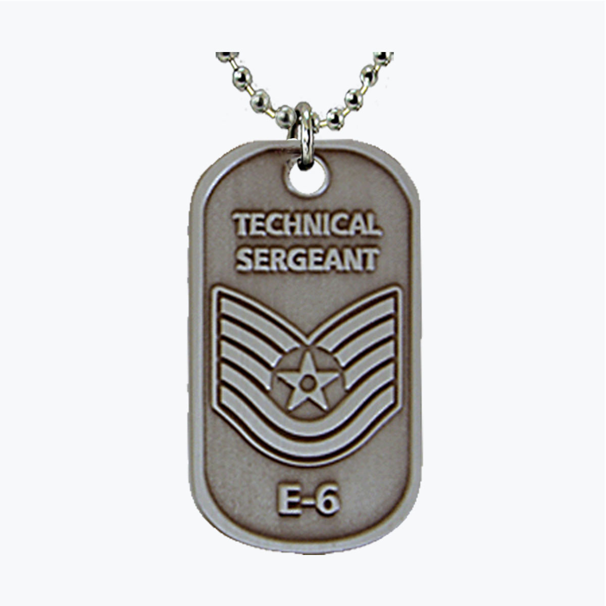 Air Force Technical Sergeant E6 Dog Tag