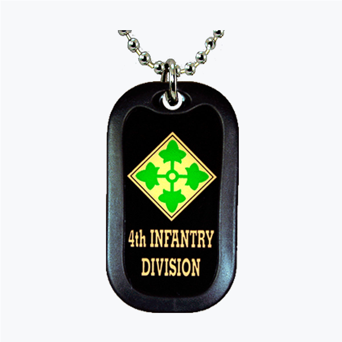 Army 4th Infantry Aluminum Dog Tag
