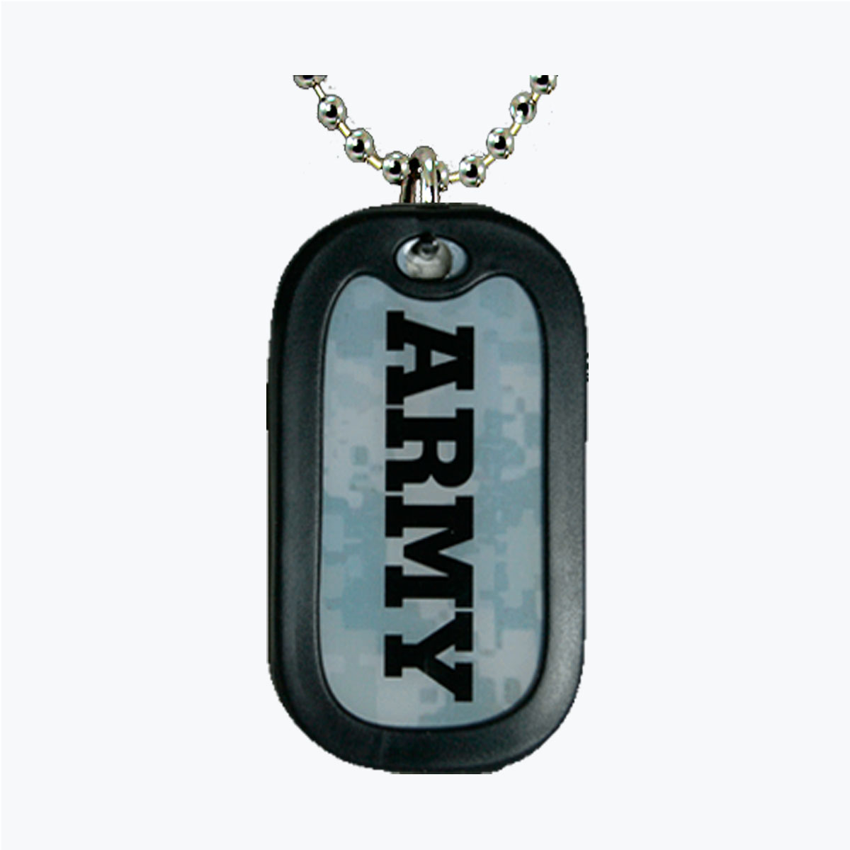 Army Digital Camo Letter Aluminum Dog Tag