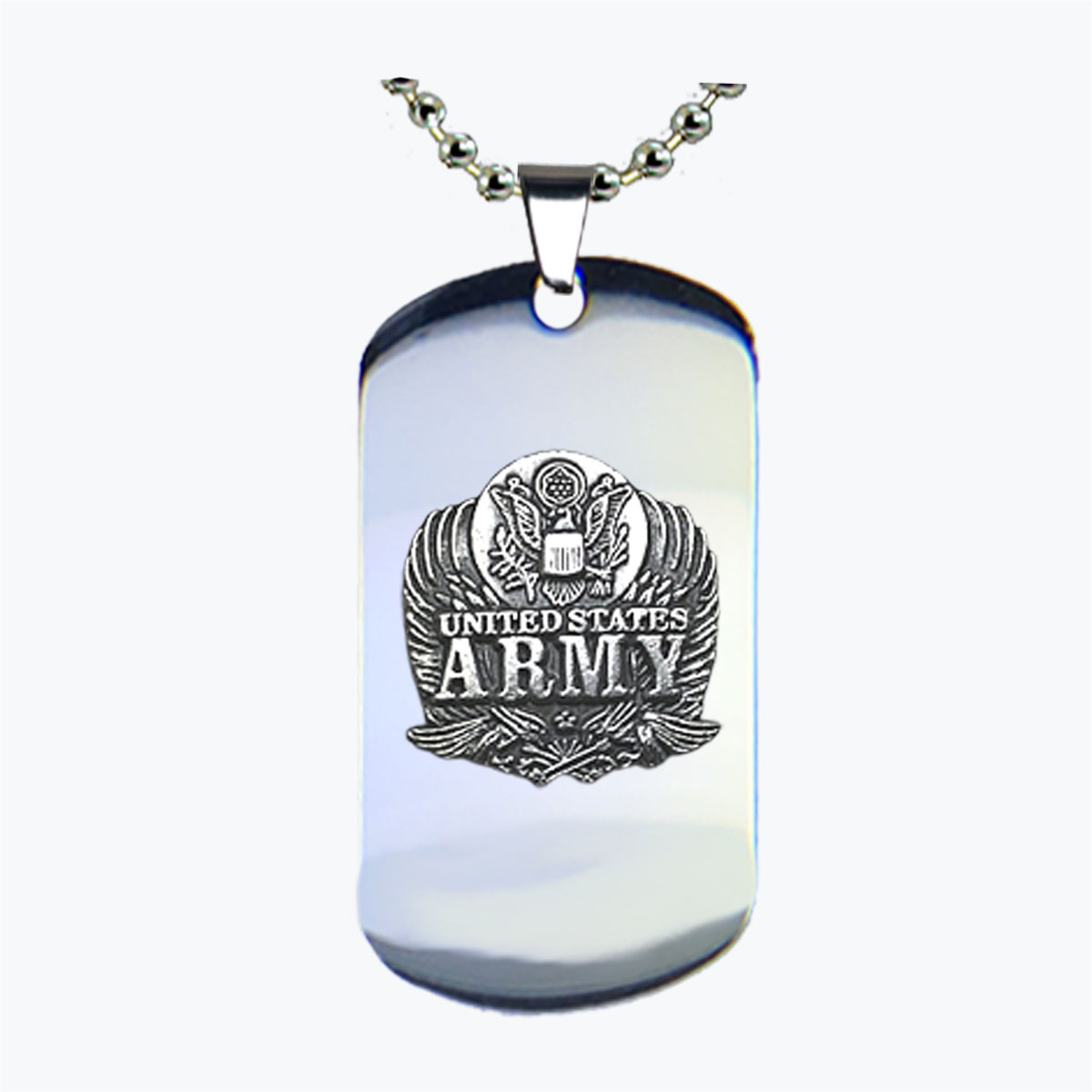 Army Eagle Insignia Dog Tag