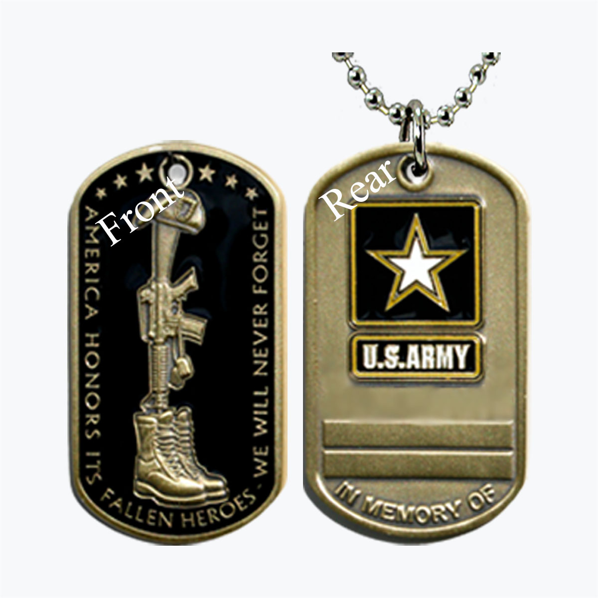 Army Fallen Heroes Dog Tag