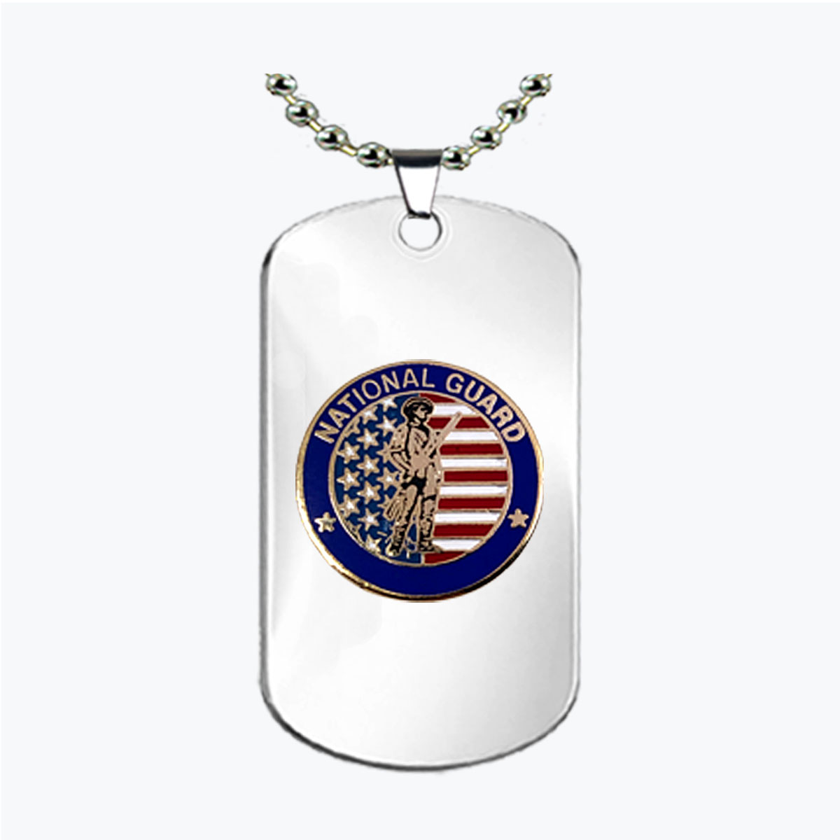 Army National Guard Stars and Stripes Dog Tag