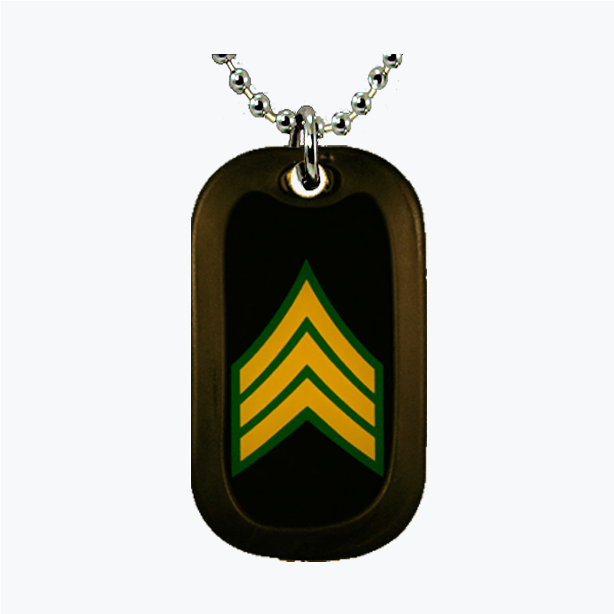 Army Seargeant E5 Aluminum Dog Tag