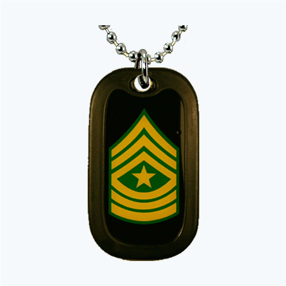 Army Sergeant Major Aluminum Dog Tag
