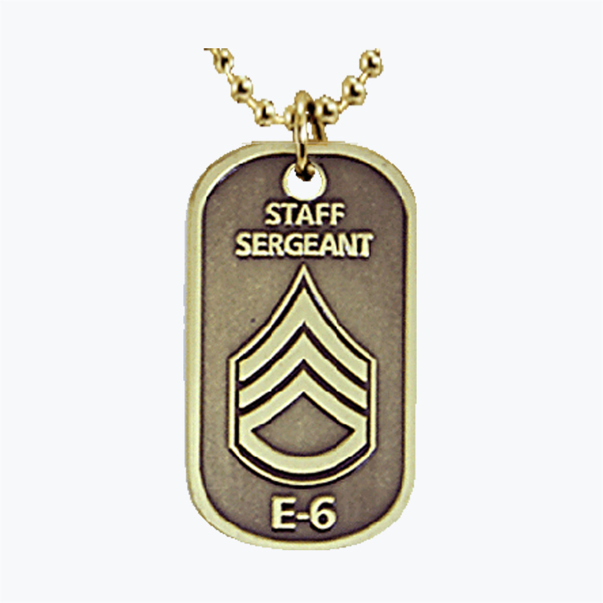 Army Staff Sergeant E6 Dog Tag