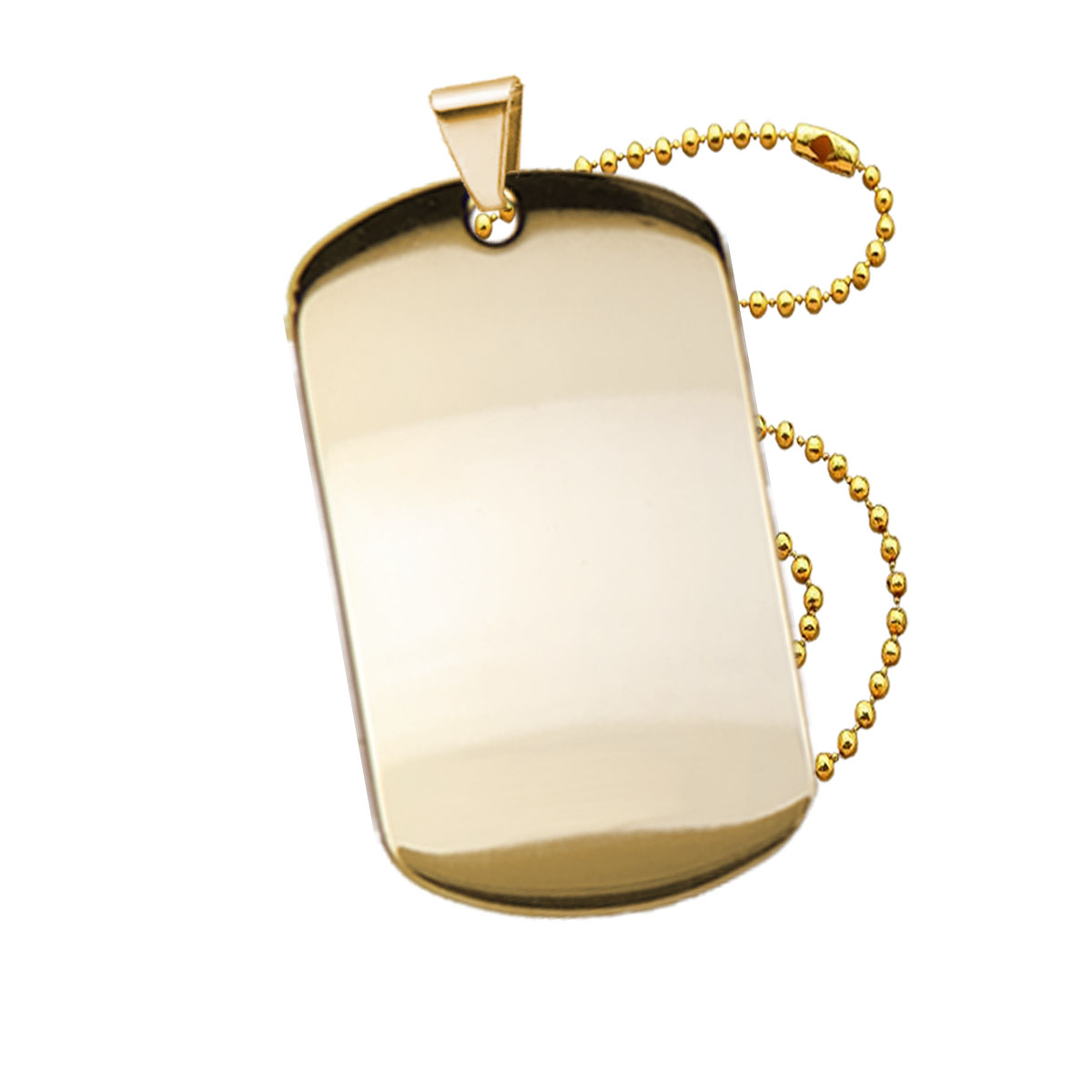 24K Gold Plated Dog Tag Blank