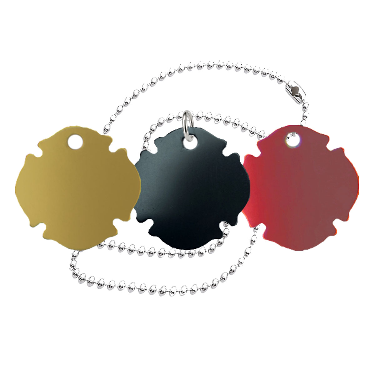Fire Department Insignia Aluminum Dog Tag Blanks