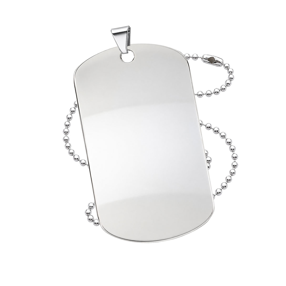 Nickel Plated Dog Tag Blank