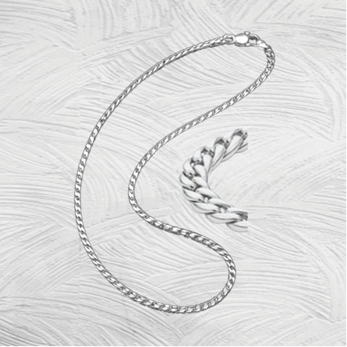 2.2mm Stainless Steel Curb Link Chain - 27 Inch