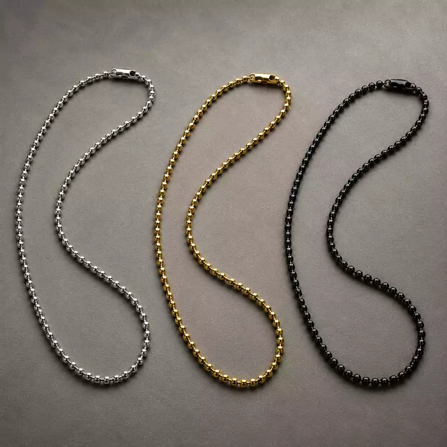 2.4mm Ball Chains with Clasp
