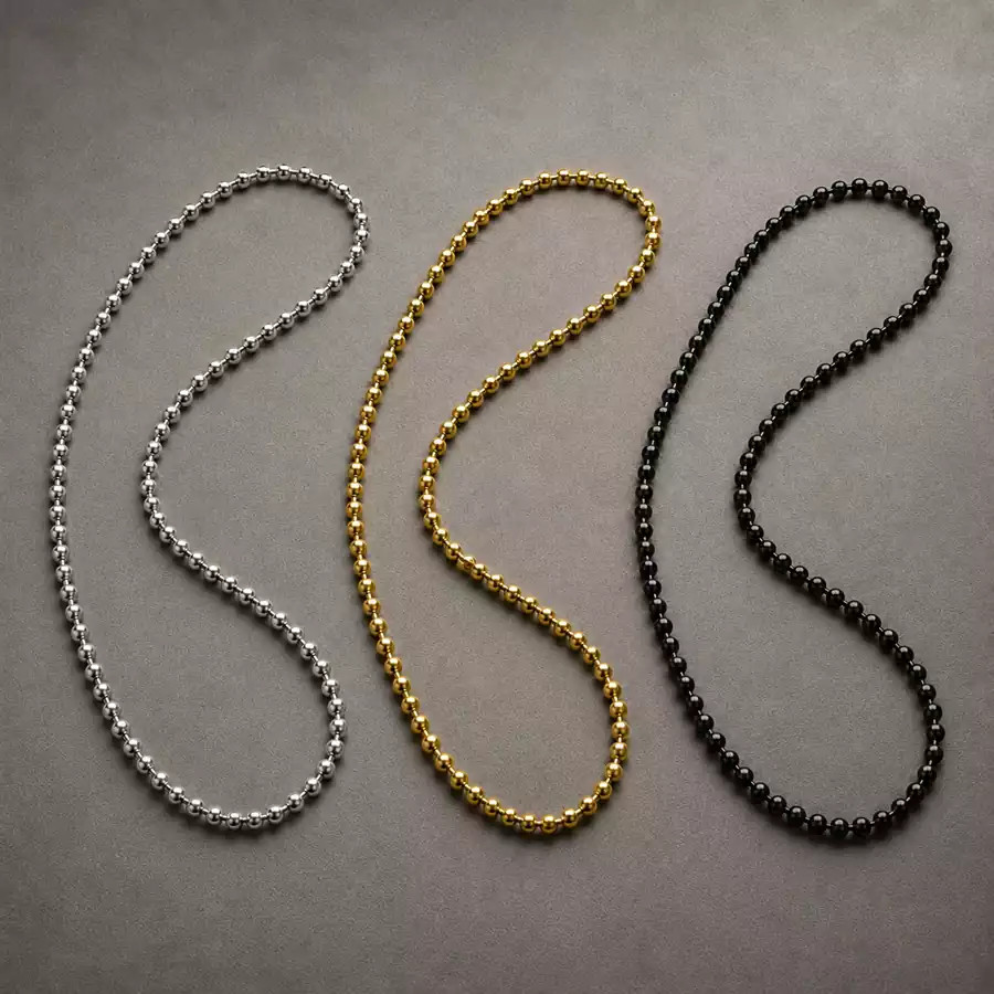 2.4mm No Clasp Endless Ball Chains