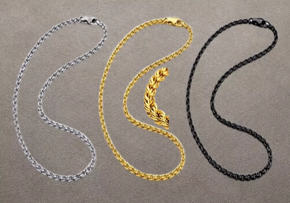 2.5mm Stainless Twisted Rope Chain