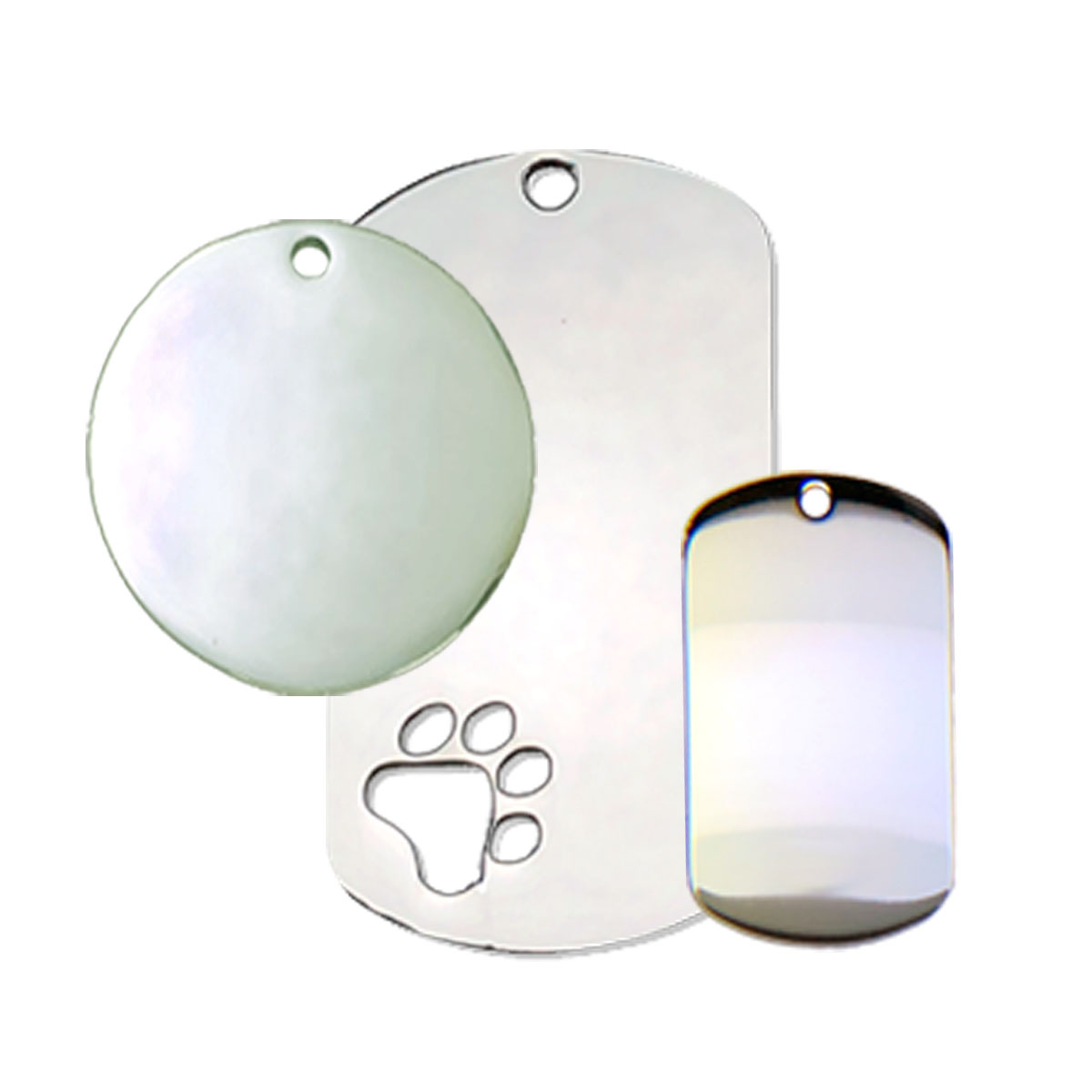 Specialty Stainless Steel Dog Tag Blanks