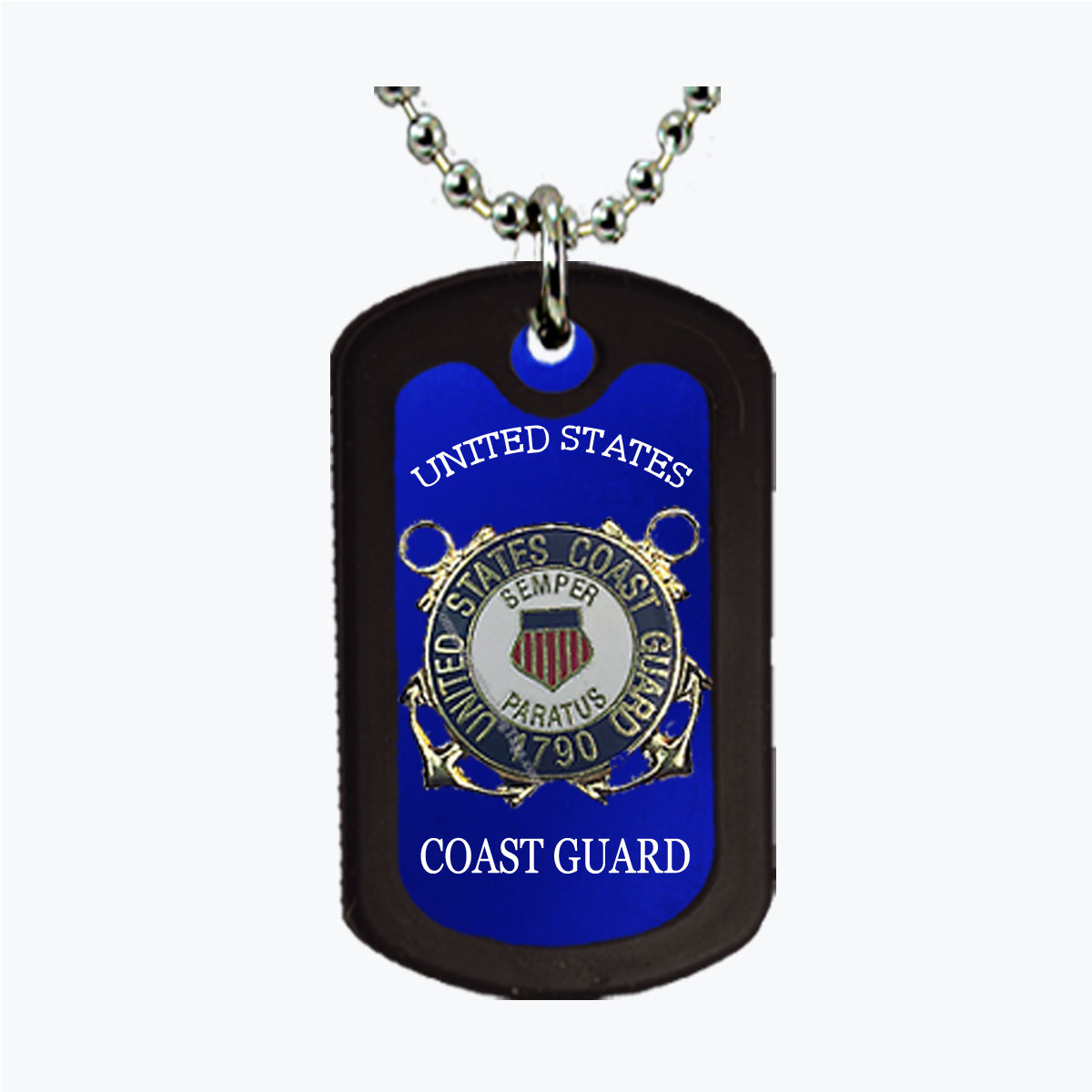 Coast Guard Insignia Aluminum Dog Tag