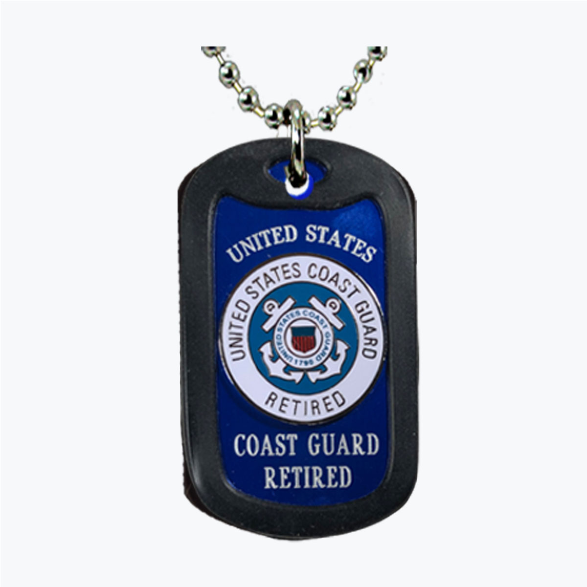 Coast Guard Retired Aluminum Dog Tag