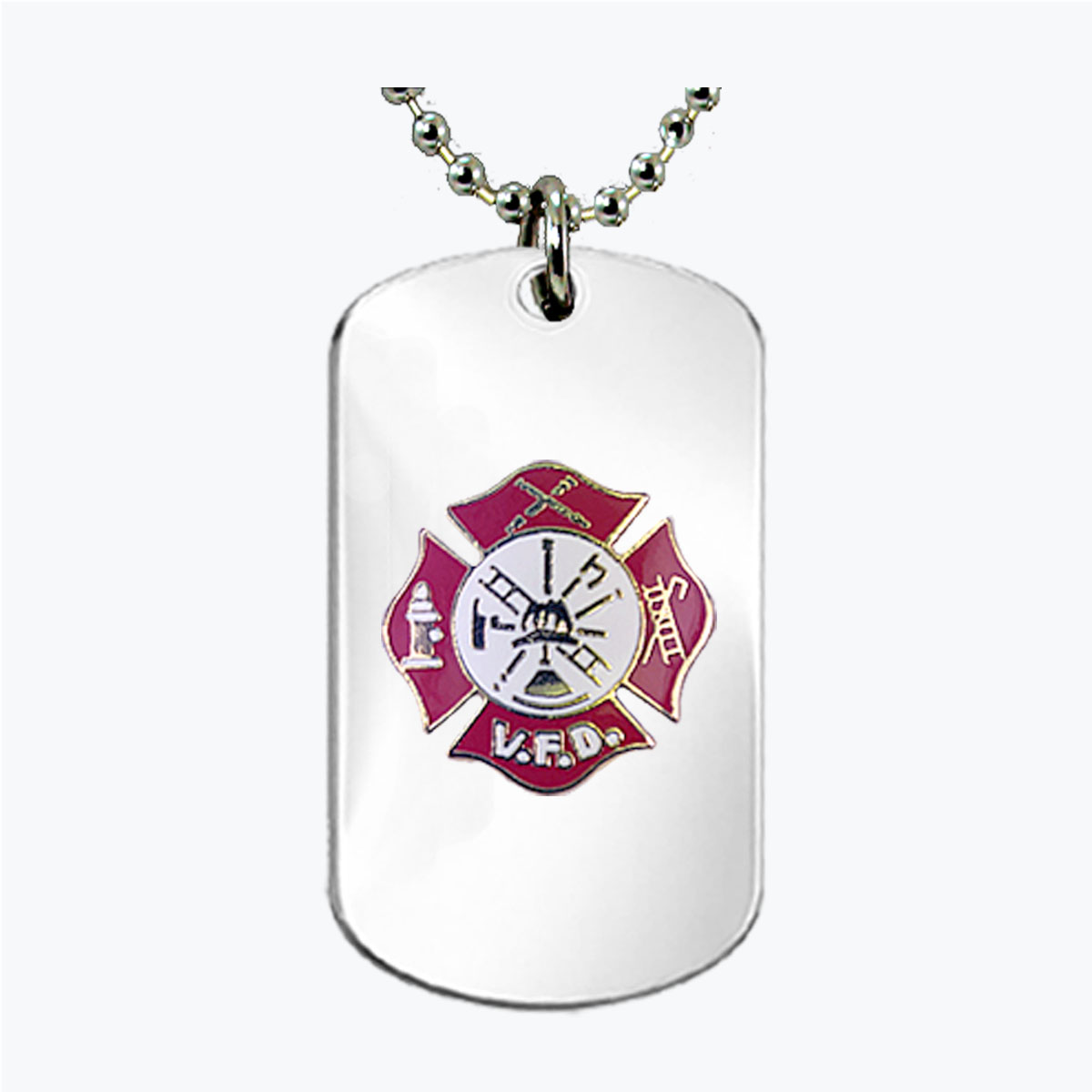 Volunteer Firefighter Dog Tag