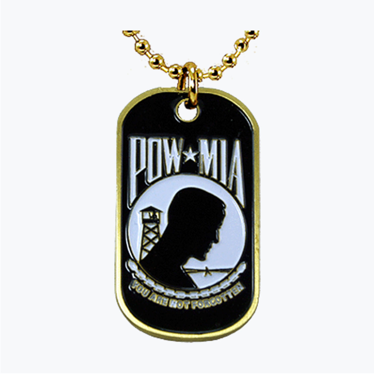 POW-MIA Metal Dog Tag
