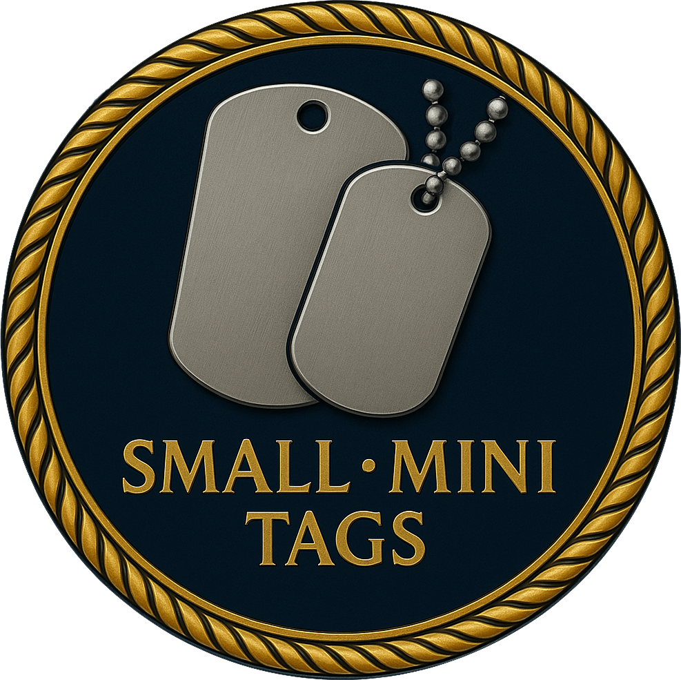 Small and Mini Dog Tags