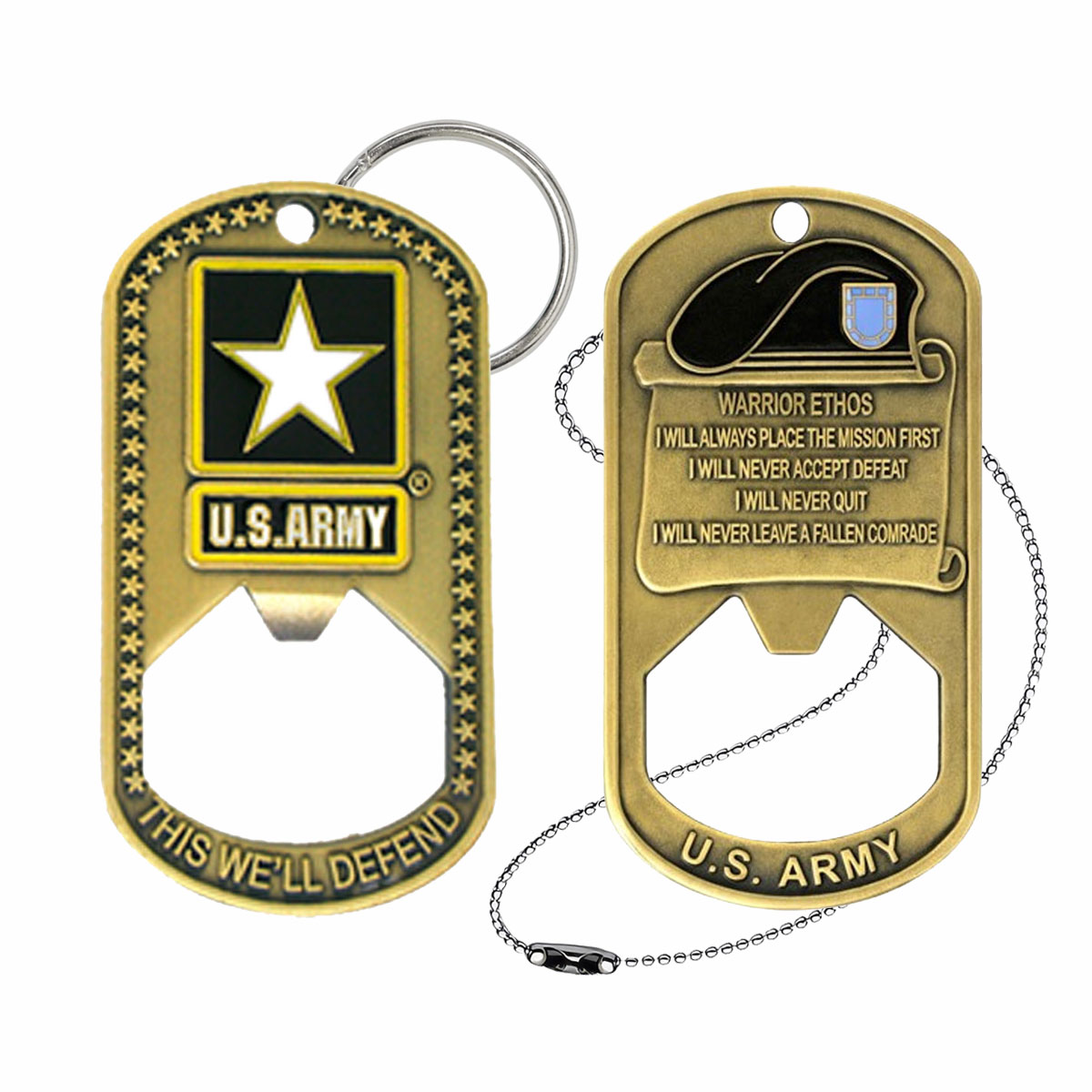 Army Warrior Ethos Bottle Opener 