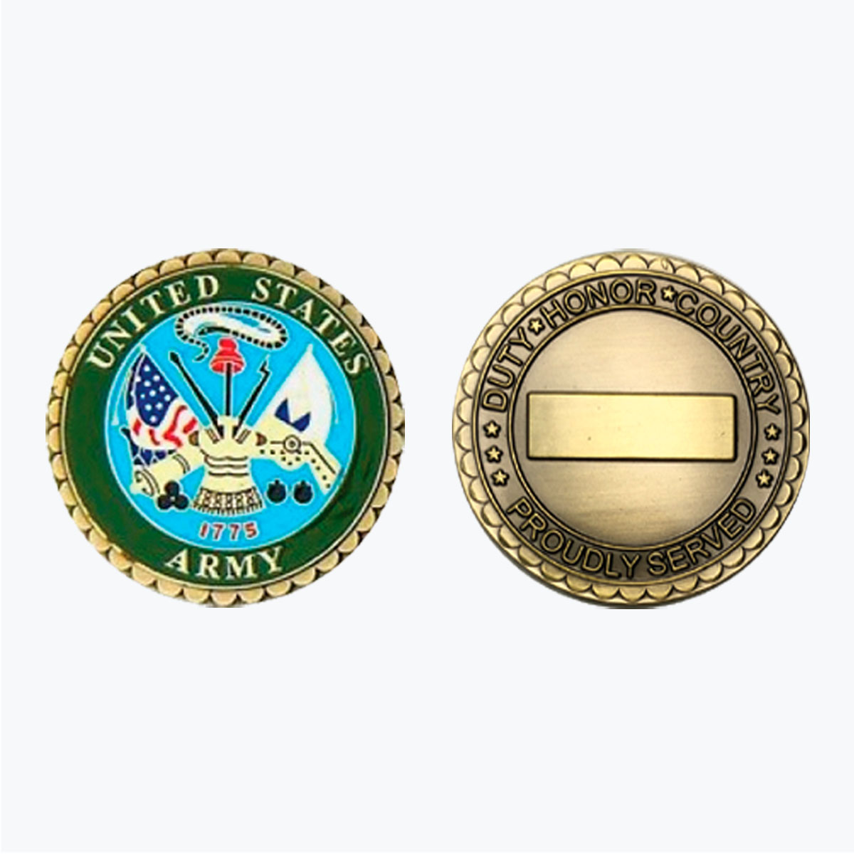 United States Army 1775 Emblem Challenge Coin
