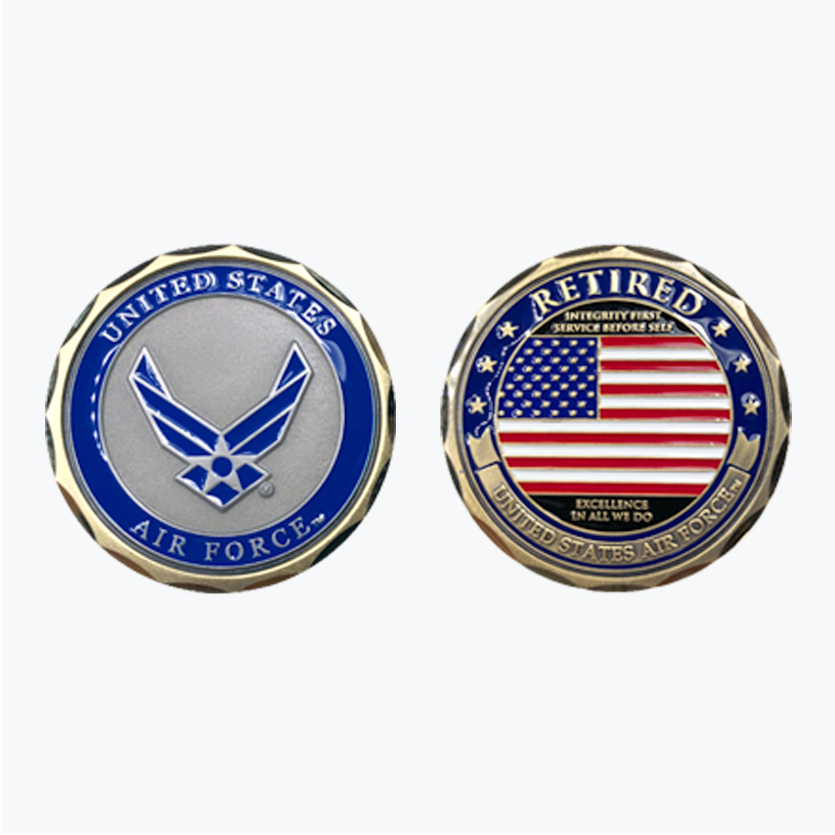U.S. Air Force Retired Hap Arnold Wings Challenge Coin