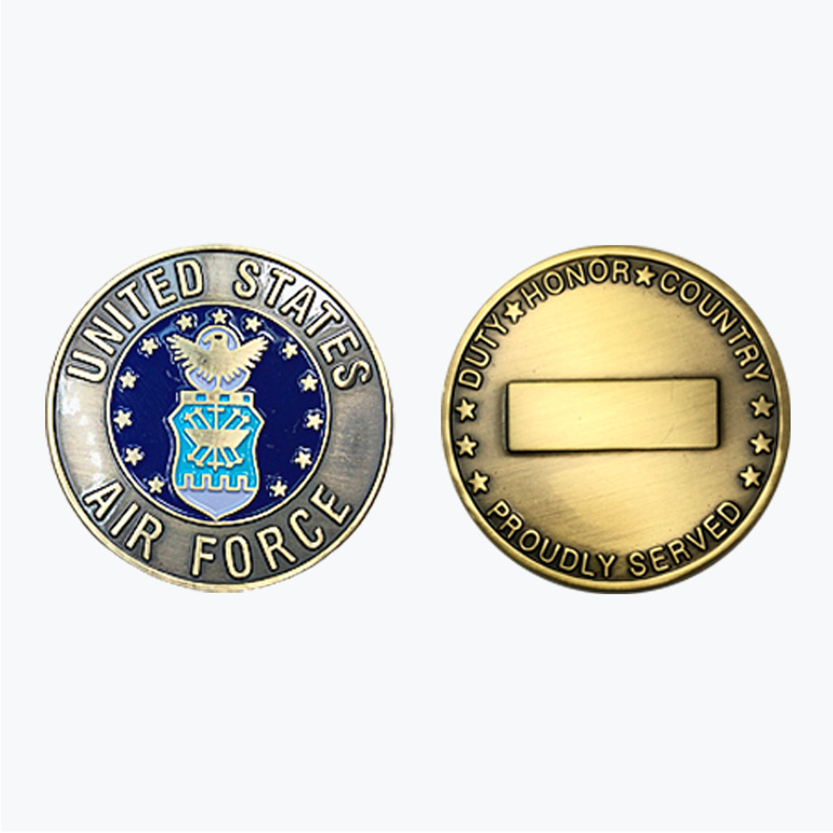 U.S. Air Force Silver Eagle Emblem Challenge Coin
