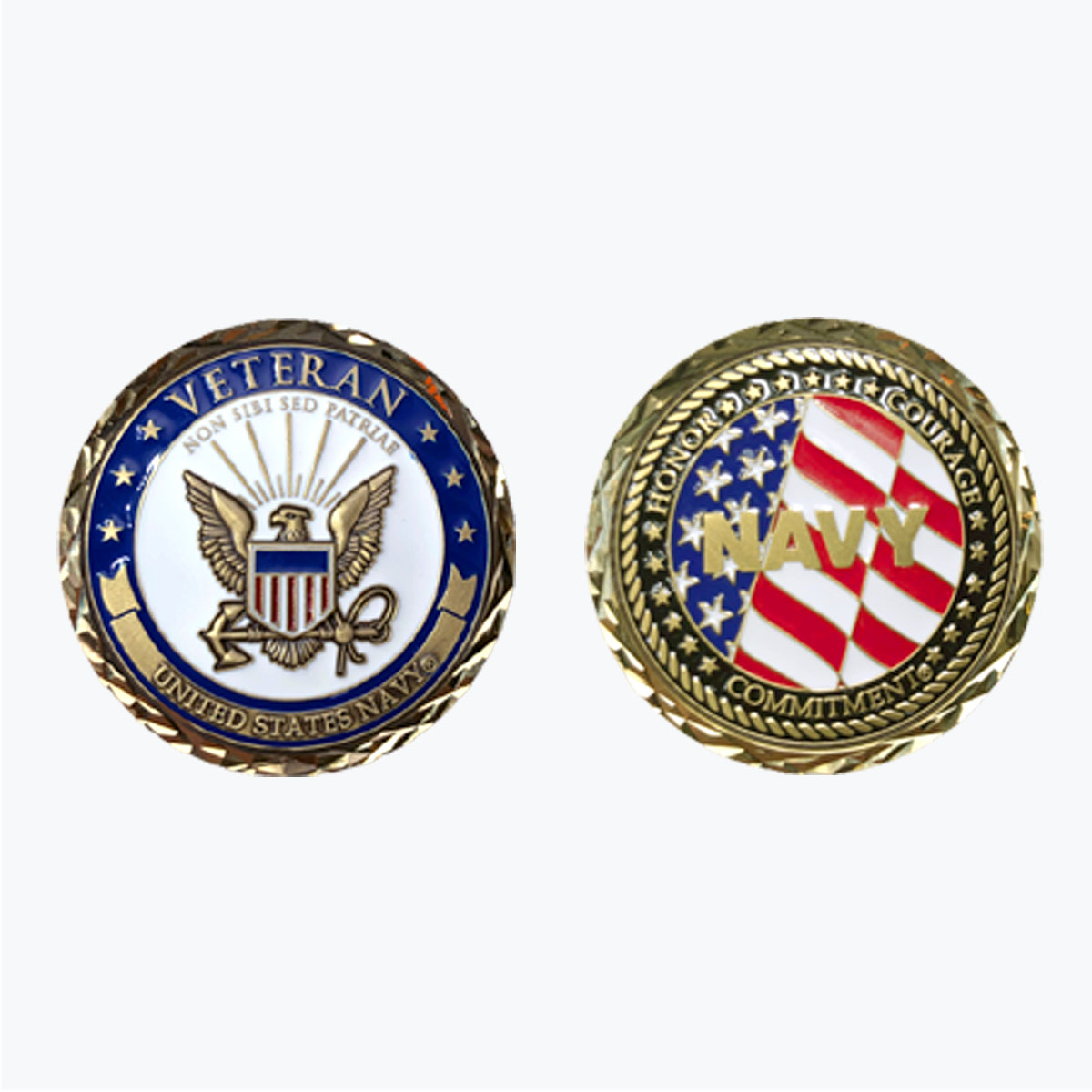 U.S. Navy Veteran Challenge Coin