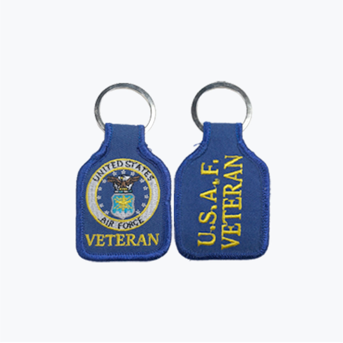 Air Force Veteran Embroidered Key Fob
