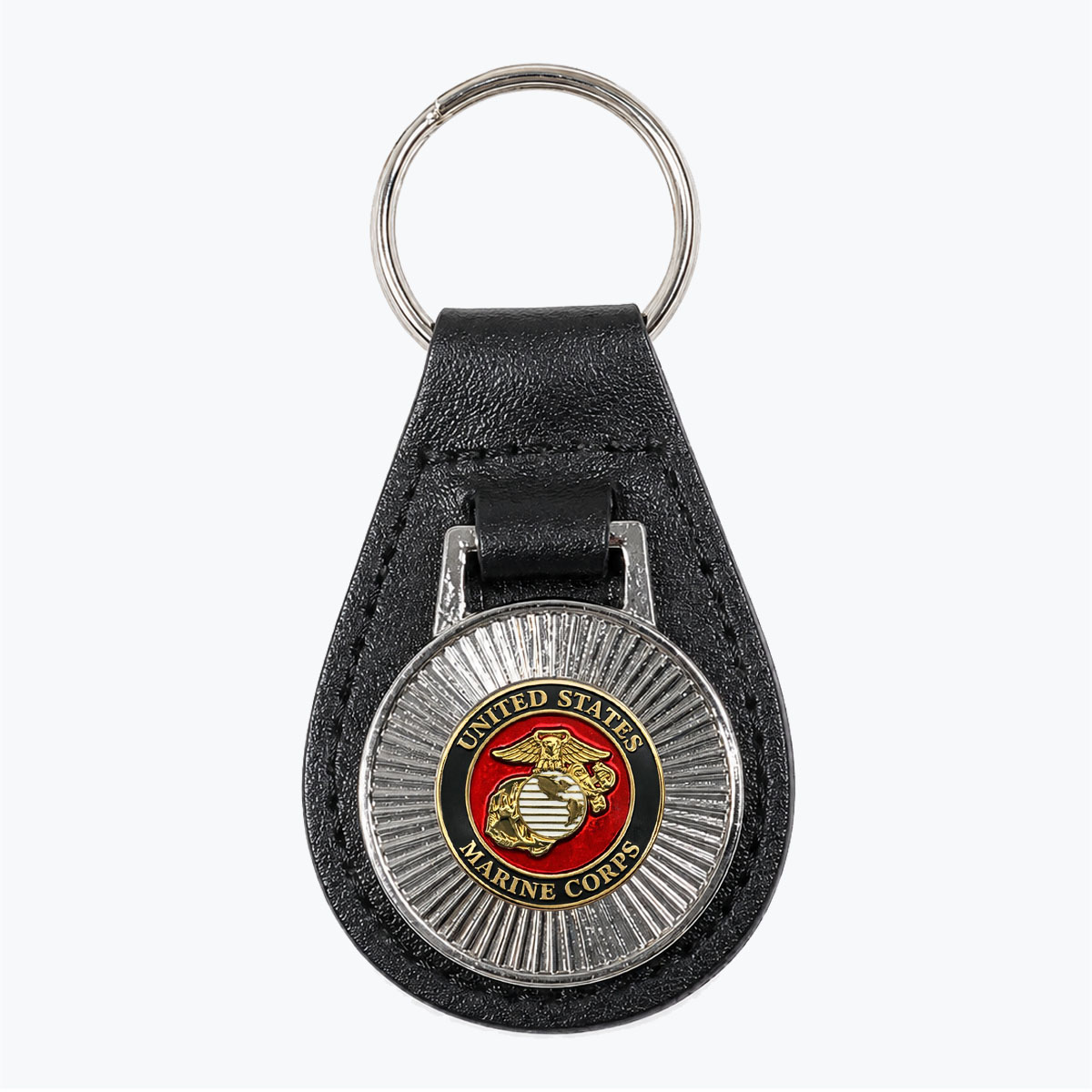 U.S. Marine Corps Leather Key Fob