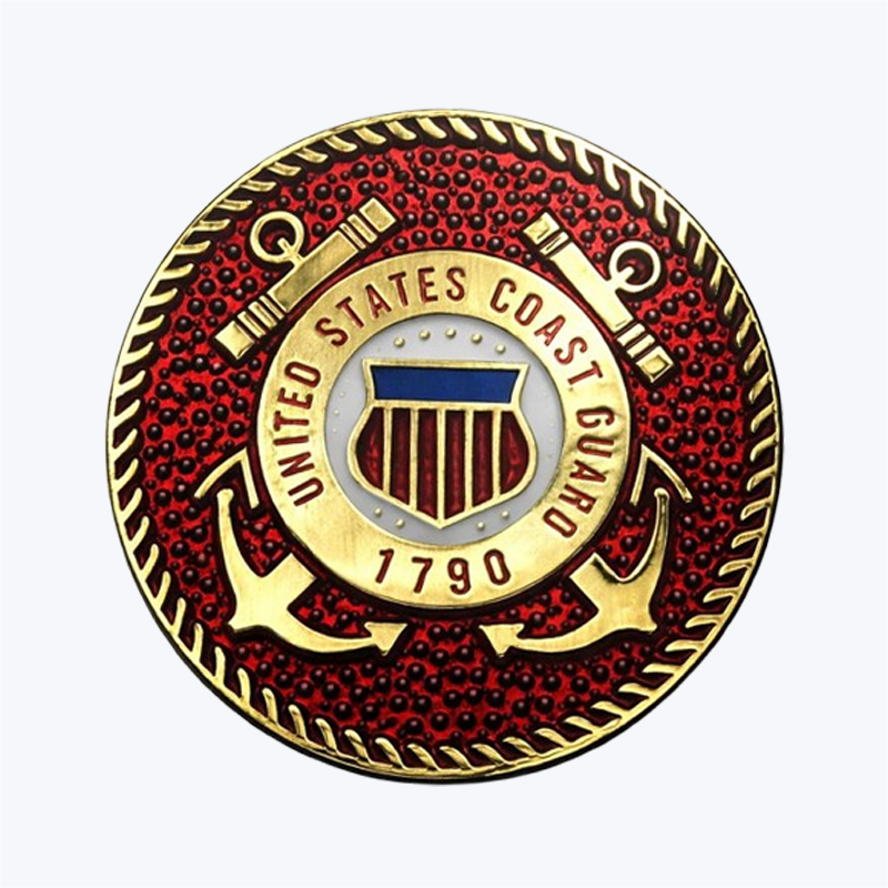 Coast Guard Red Lapel Pins