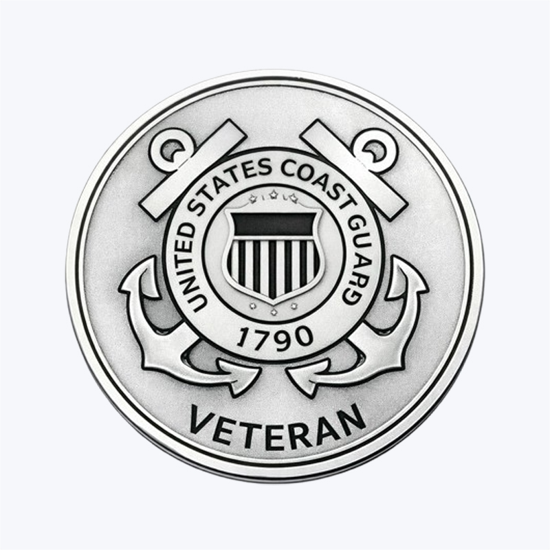 Coast Guard Silver Lapel Pins