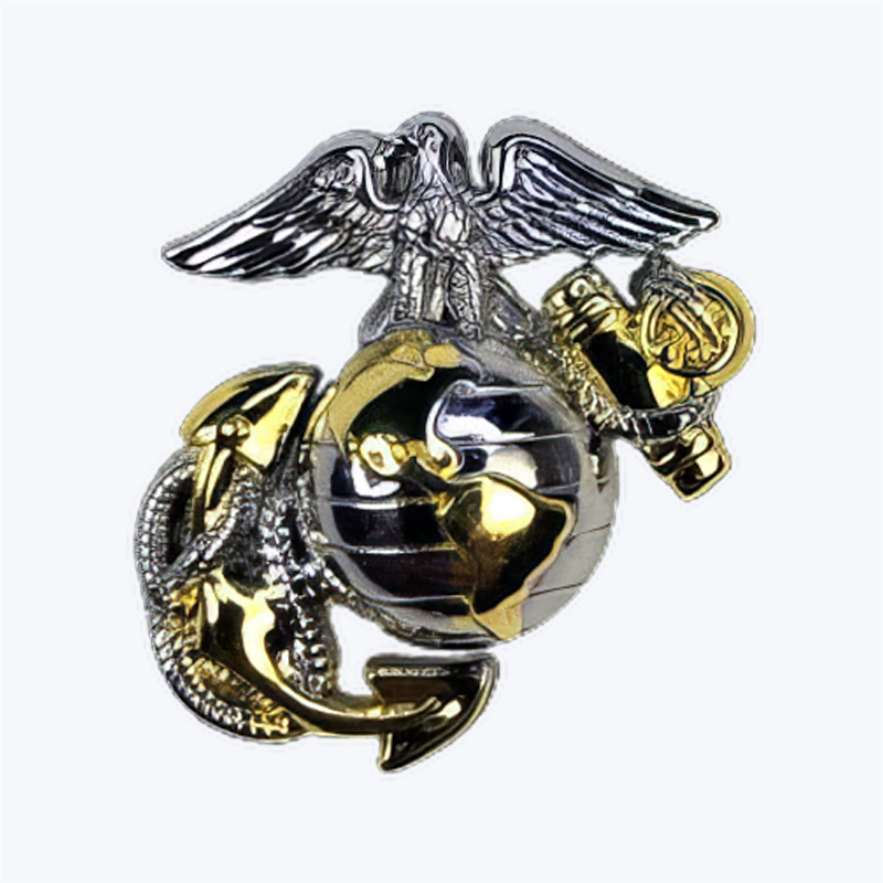 Marine Global & Anchor Lapel Pins
