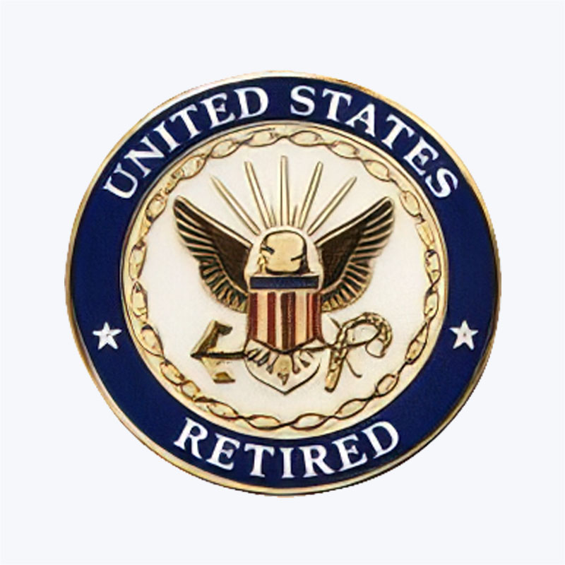Navy Retired Lapel Pins