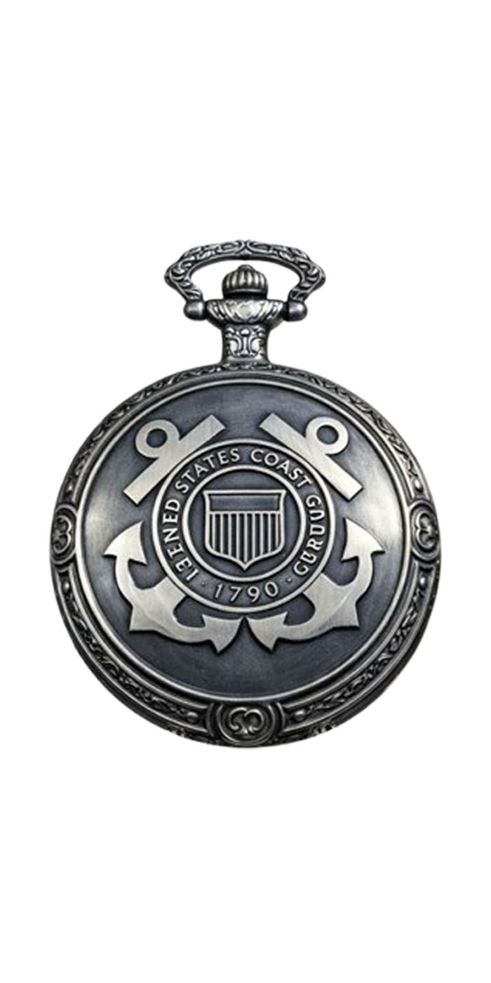 Coast Guard Pocket Watch - Front View