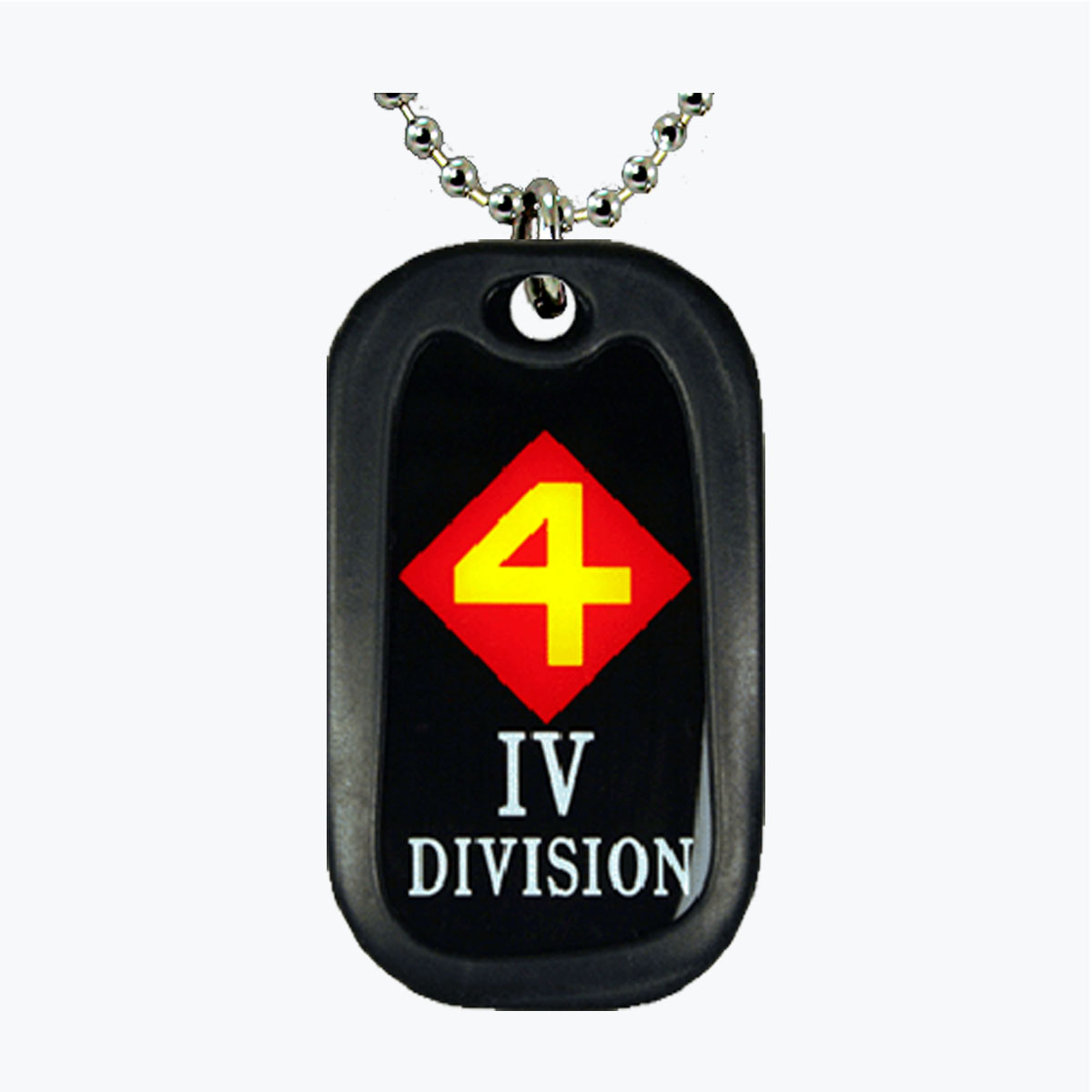 Marine Fourth Marine Division Aluminum Dog Tag