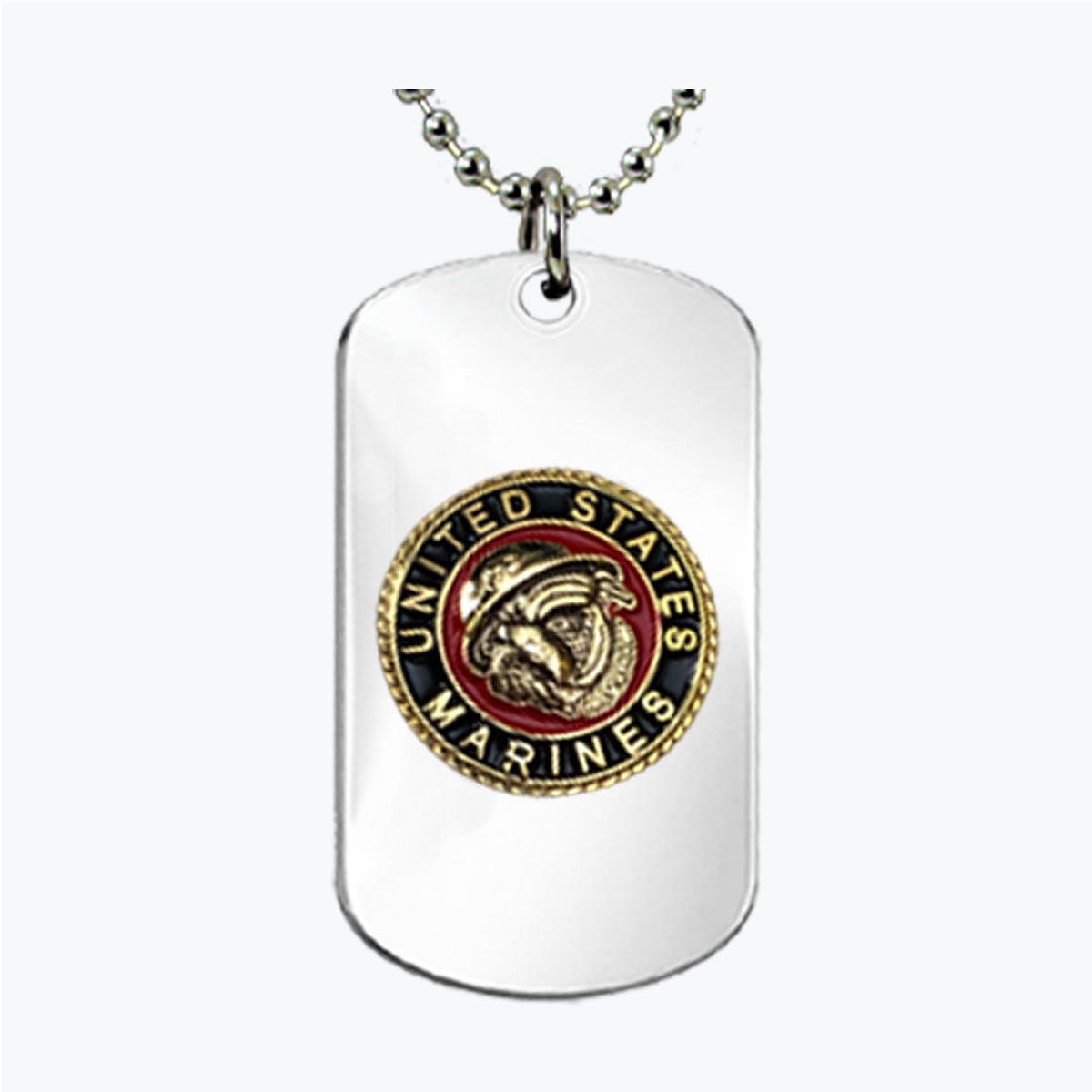 Marine Bulldog Insignia Dog Tag