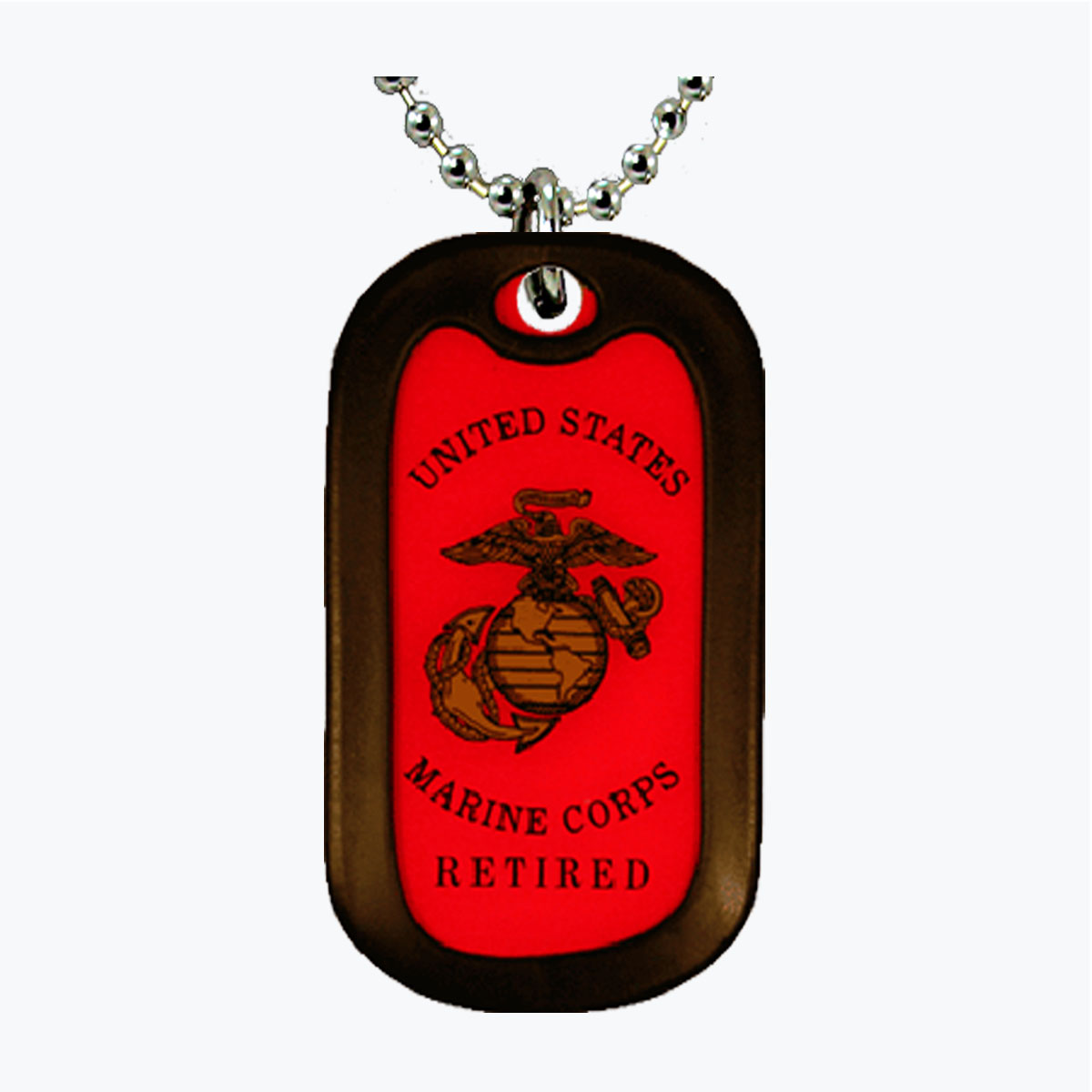 Marine Retired Aluminum Dog Tag
