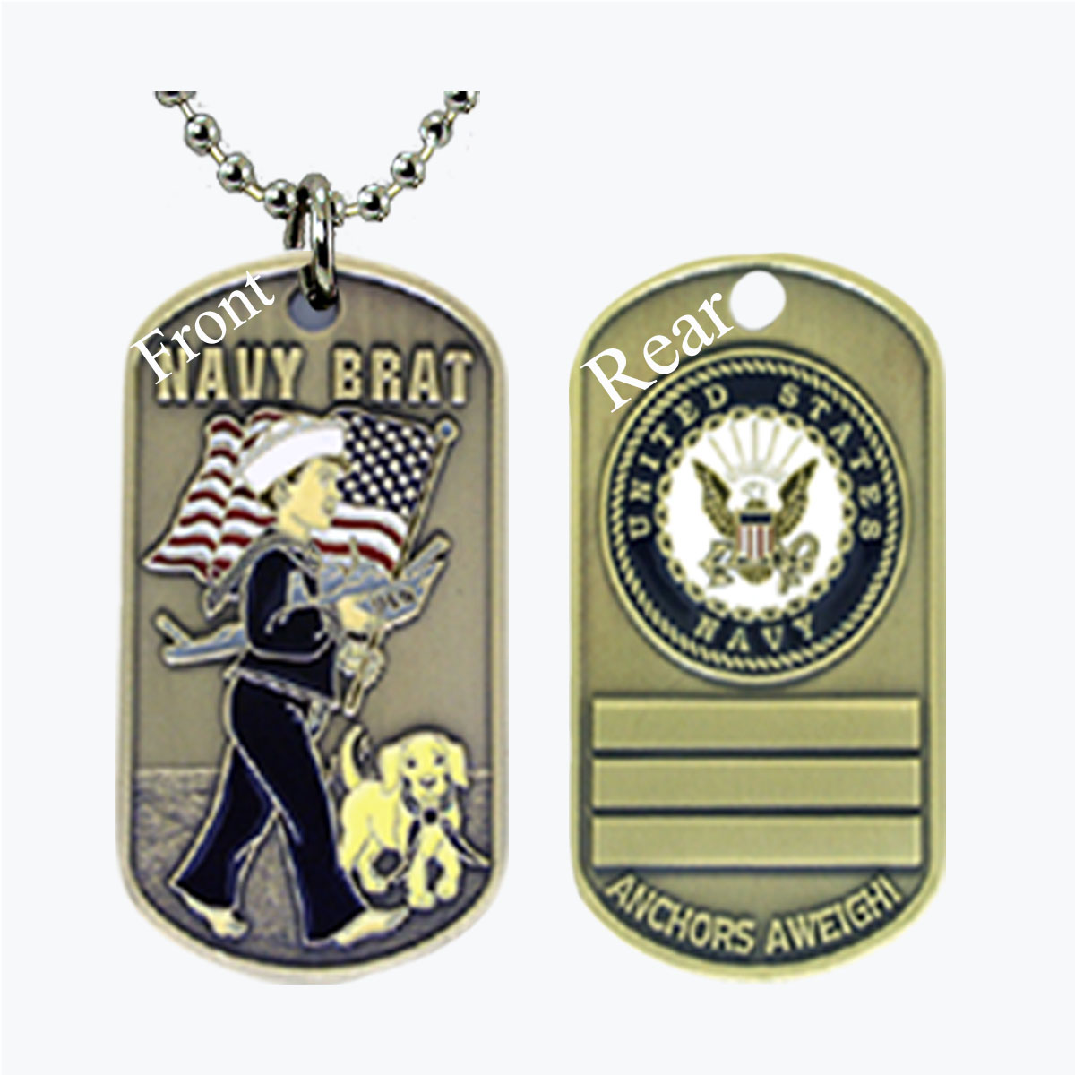 Navy Brat Dog Tag