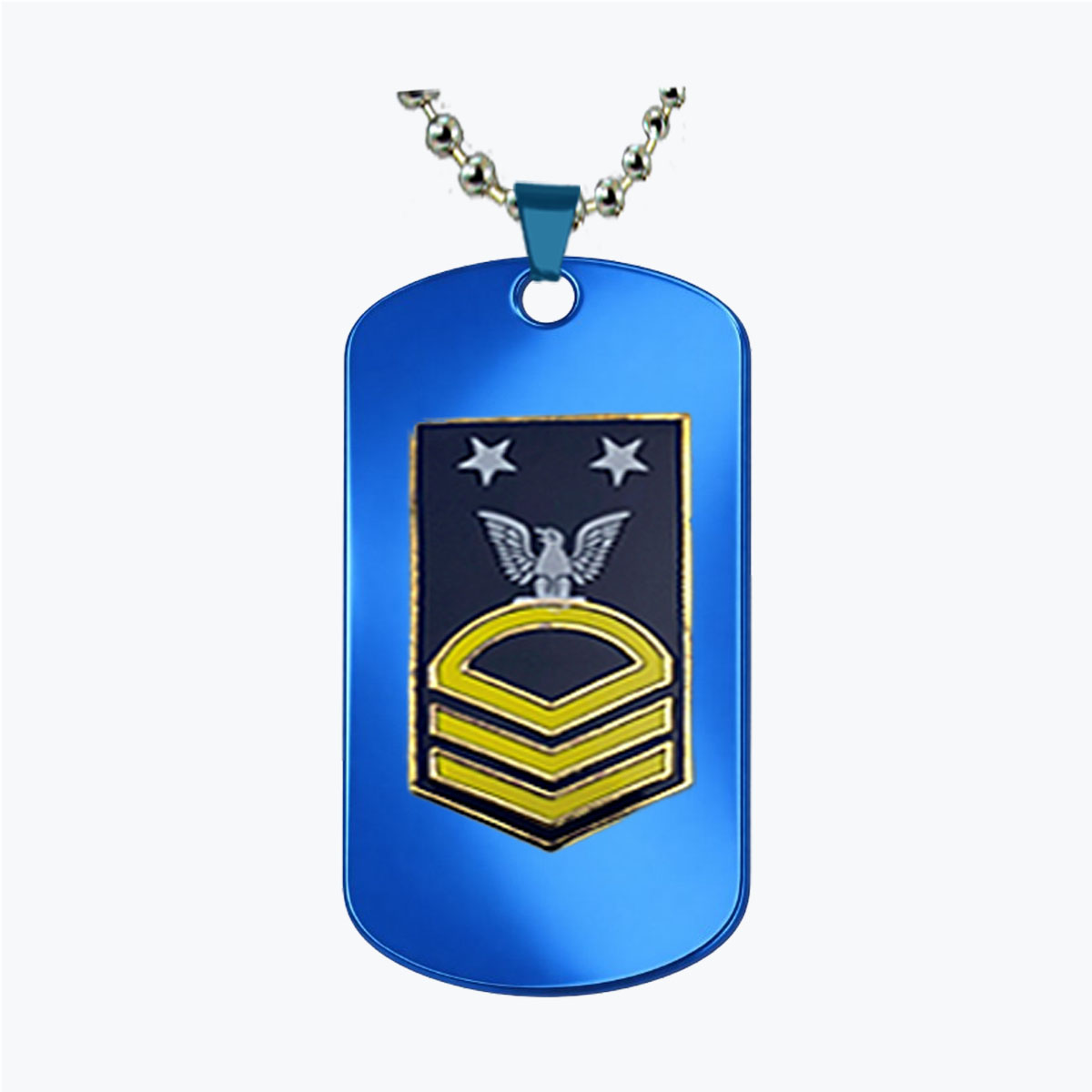 Navy Master Chief E9 Insignia Dog Tag